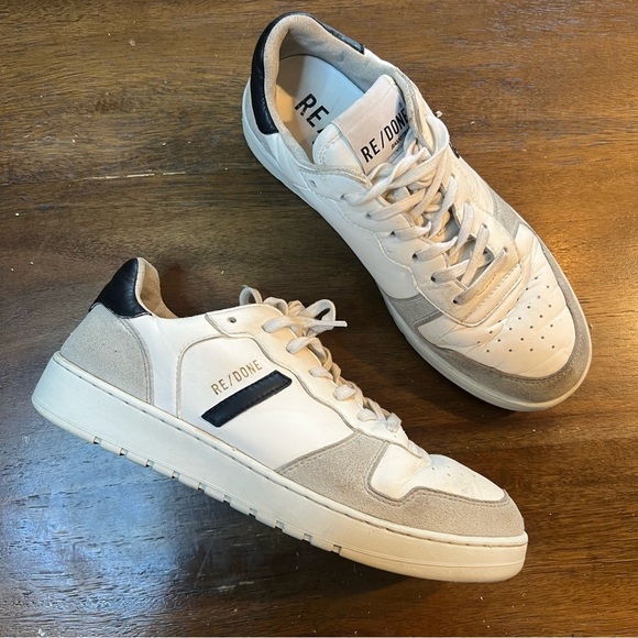 Re/Done 80’s Basketball Low Top Sneakers 6 - Picture 4 of 9